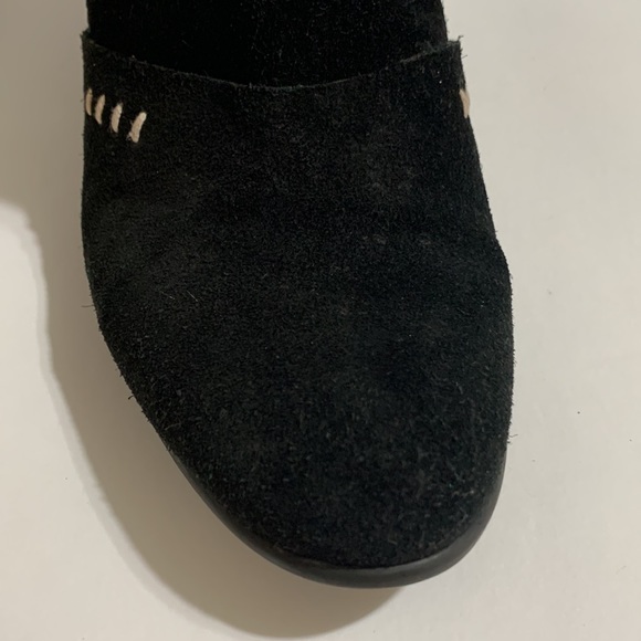 SUNDANCE black ankle boot suede buckle wrapped - Picture 7 of 16